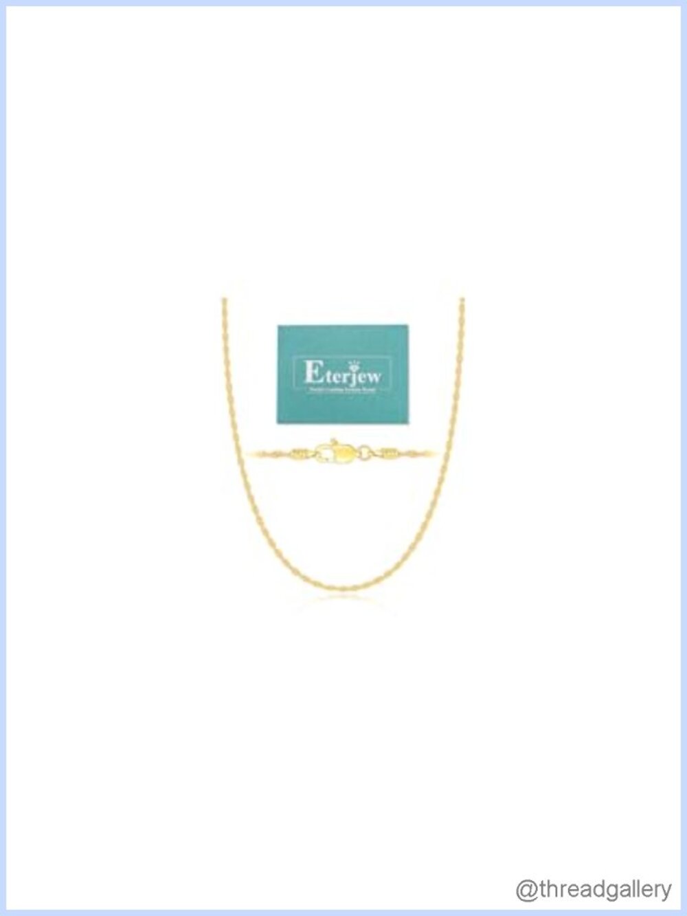 S925 Sterling Silver or 18K Gold Plated Rope Chain Necklace 2mm 18 Inch